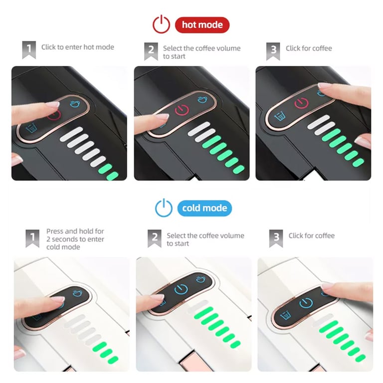 H2B Machine à café 5 en 1 multicapsules 20 bars Neuf - vue 5