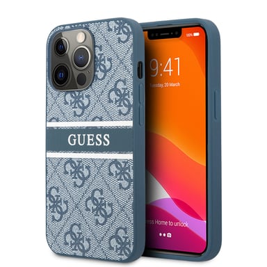 Guess GUHCP13L4GDBL Funda protectora para iPhone 13 Pro / 13 6,1' 4G Stripe Azul