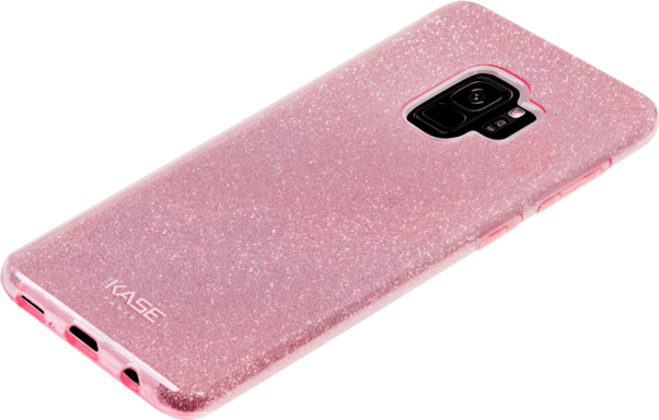 Guscio sottile glitterato per Samsung Galaxy S9, oro rosa