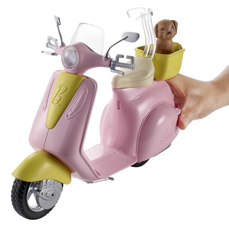 Accessoire Barbie Scooter Et Petit Chien – FRP56, Casque Inclus - vue 2