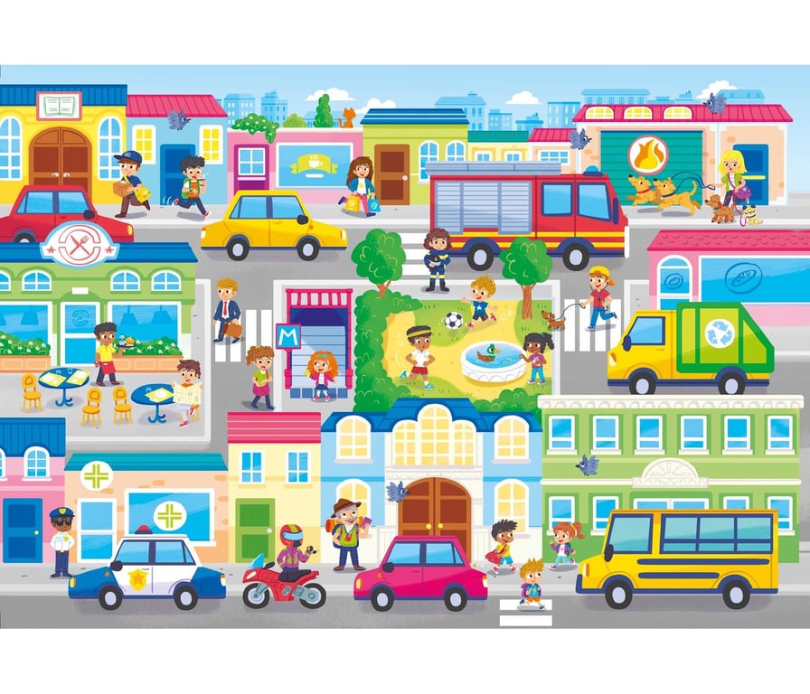 Clementoni In the City Jeu de puzzle 104 pièce Ville Neuf - vue 2