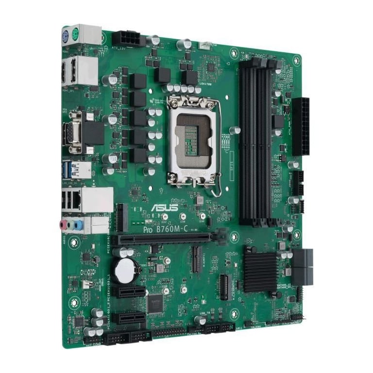 ASUS B760M C CSM Carte mère micro ATX Socket LGA1700 B760 Chipset USB 3.2 Gen 1 Gigabit LAN carte graphique embarquée unité centrale requise audio HD 8 canaux - vue 4