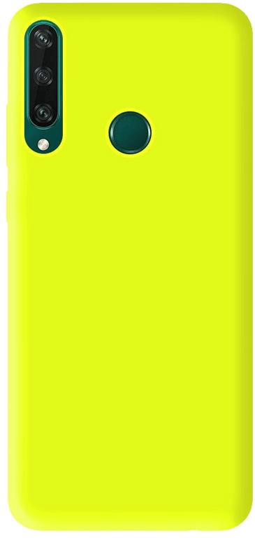 Coque silicone unie compatible Mat Jaune Huawei Y6P