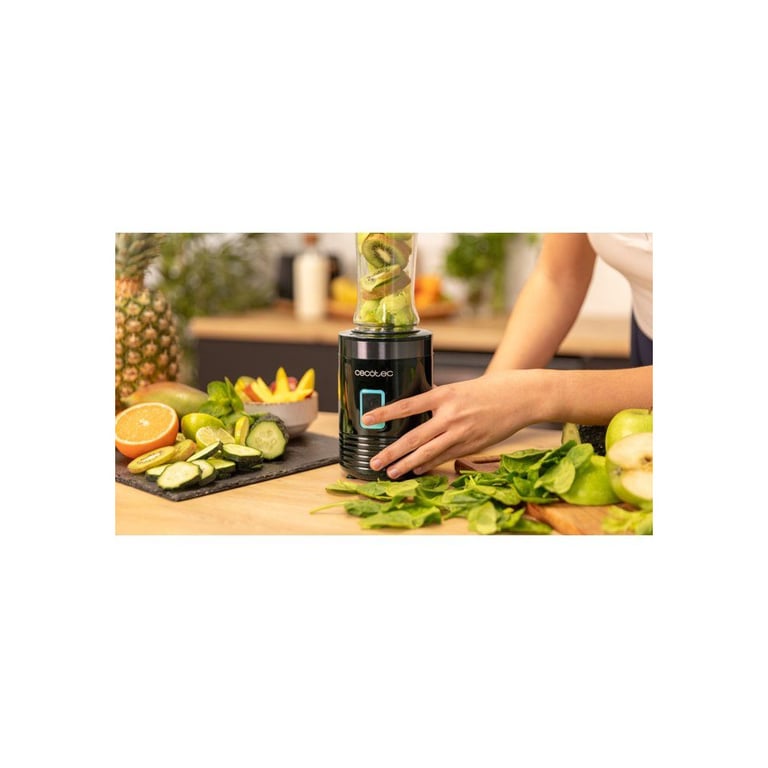 Blender portable CECOTEC Power Titanium 350 350 W Noir 600 ml 4 lames titane - Neuf
