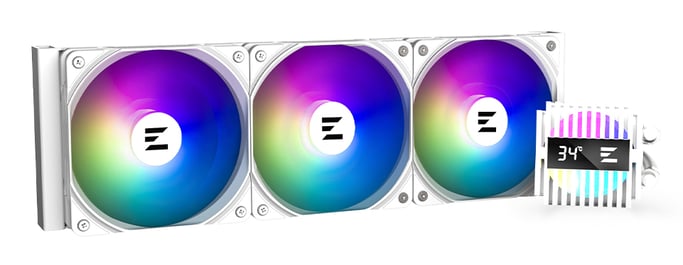 Kit di raffreddamento a liquido ZALMAN AIO Alpha2 RGB - 360 mm (bianco)