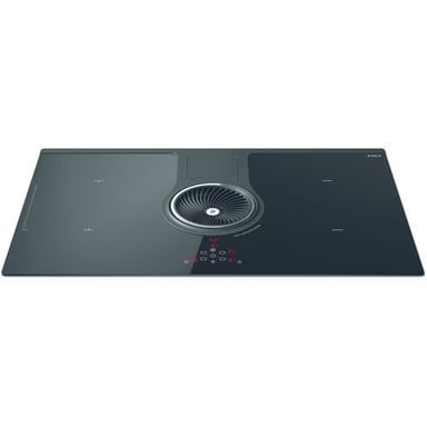 Table induction  PRF0120978A  NikolaTesla BL/F/83 - 4 foyers - Commandes tactiles - Extraction intégrée - Noir brillant - Neuf