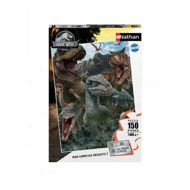 Puzzle de 150 piezas - Jurassic World 3 Dinosaurios para niños