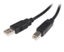 StarTech.com Cable USB de 2m para Impresora - USB A Macho a USB B Macho - Adaptador Negro