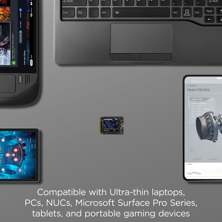 Integral SSD interne .2 2230 PCIe 3.0 x4 NVMe - vue 3