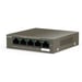 Tenda TEF1105P-4-38W switch No administrado L2 Fast Ethernet (10/100) Energía sobre Ethernet (PoE) Gris