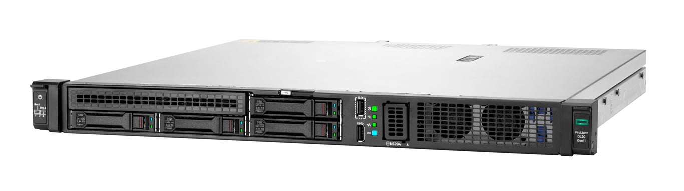 HPE ProLiant DL20 Gen11 Xeon E 2436 2.9 GHz RAM 960 Go - vue 4