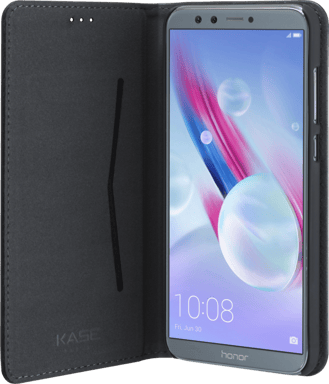 Folio a conchiglia con slot per schede e supporto per Huawei Honor 9 Lite, nero
