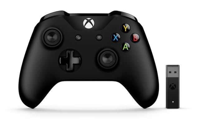 Microsoft Xbox Controller + Wireless Adapter Noir Manette de jeu PC, Xbox One