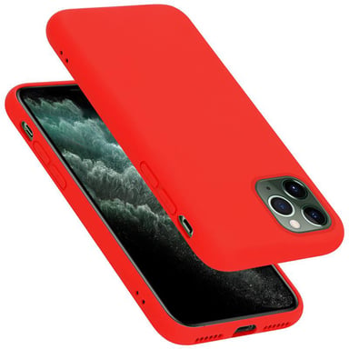 Coque pour Apple iPhone 11 PRO MAX en LIQUID RED Housse de protection Étui en silicone TPU flexible