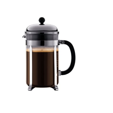 Cafetière à piston BODUM Chambord 12 tasses 1,5 L Tritan et acier inoxydable chromé transparent