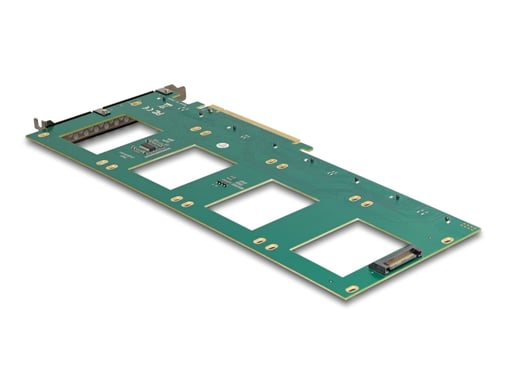 DeLOCK Tarjeta PCI Express 4.0 x16 a 4 x interno U.2 NVMe SFF-8639 - Bifurcación (LAxAN 288 x 122 mm)