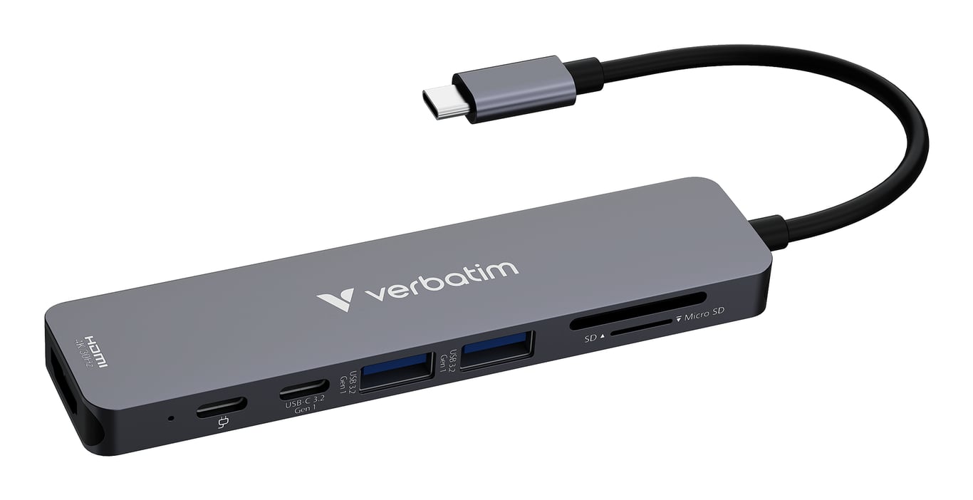 Verbatim 32158 hub & concentrateur USB 3.2 Gen 1 3.1 Gen 1 Type C 5000 Mbit/ - vue 10
