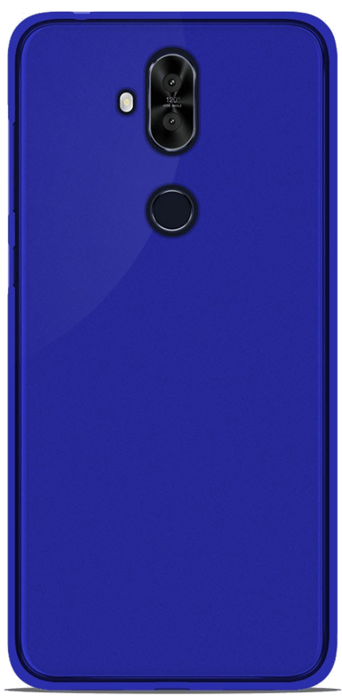 Coque silicone unie compatible Givré Bleu Asus Zenfone 5 Lite ZC600KL