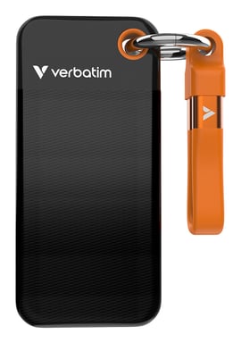 Verbatim Pocket SSD 1 To USB Type-C 3.2 Gen 2 (3.1 Gen 2) Noir, Orange