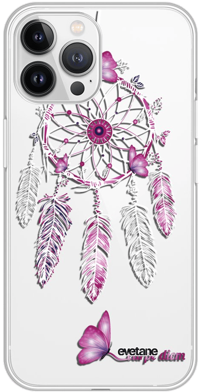 Evetane Coque Apple iPhone 13 Pro Max souple transparente Motif Carpe diem