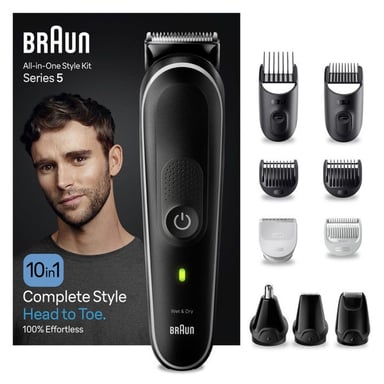 Recortadora Braun All in One Series 5 MGK5440- con Batería- 10 Accesorios