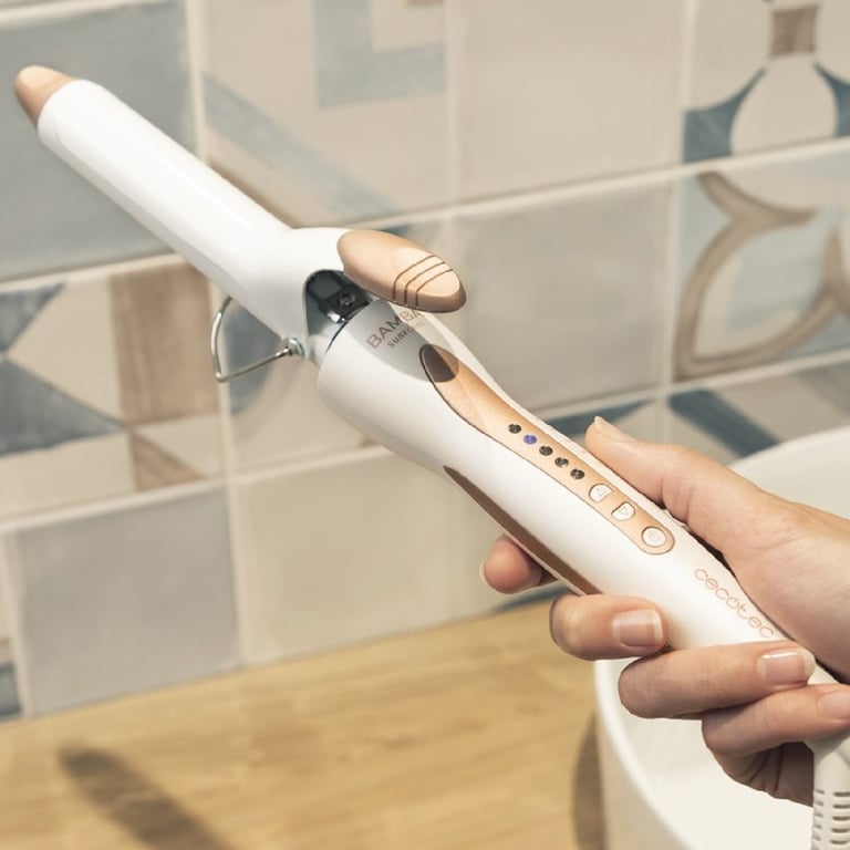 Cecotec Boucleur de cheveux Bamba SurfCare Curly Tourmaline avec Revêtement à la Kératine et à lHuile dArgan - vue 4