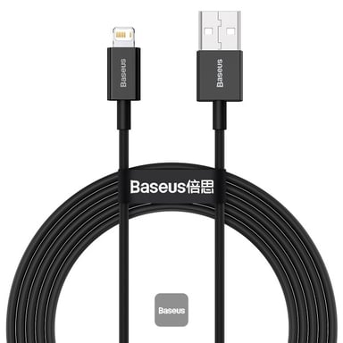 Cavo di ricarica e trasferimento Fast USB-Lightning 2,4A 2m