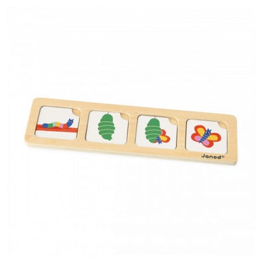 Jeu éducatif en bois - Cartes séquences Le jardin pour enfants de 3 ans et plus