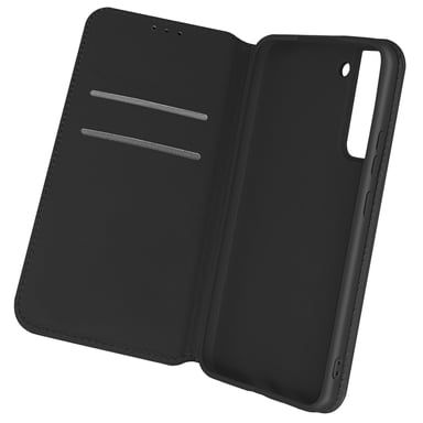 Funda Samsung Galaxy S22 Tarjetero Soporte Vídeo Negro