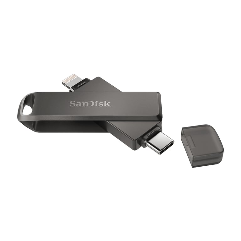 SanDisk iXpand lecteur USB flash 128 Go USB Type-C / Lightning 3.2 Gen 1 (3.1 Gen 1) Noir - Neuf