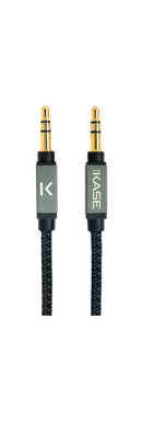 Câble Audio Stereo 3.5mm Jack vers Jack, Argent