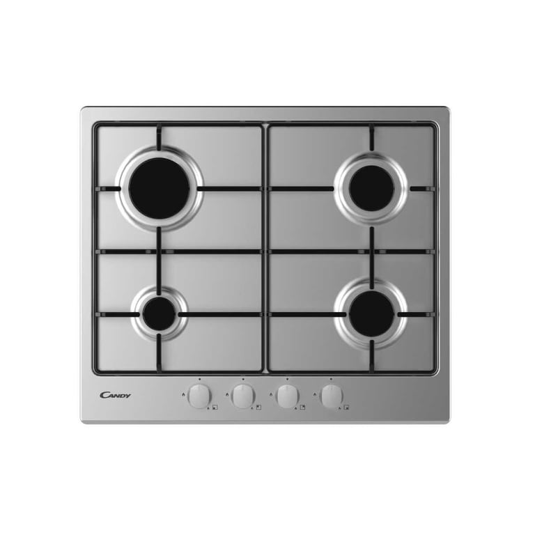 Plaque De Cuisson Candy CEL6PBRX – 4 Brûleurs Gaz, Acier Inoxydable - vue 2
