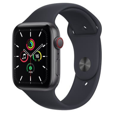 Apple Watch SE OLED 44 mm Digitale 368 x 448 pixel Touchscreen 4G Grigio Wifi GPS (satellite), grigio