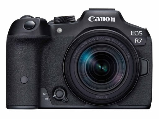 Appareil photo hybride Canon EOS R7 + RF-S 18-150mm F3.5-6.3 IS STM + Ebook  20 astuces pour des images qui claquent  - Neuf
