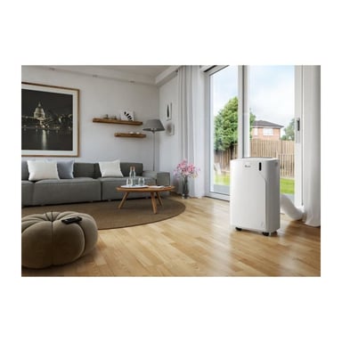 Climatiseur mobile De'Longhi PAC EM82K.1 2400W 9400 BTU/h Blanc