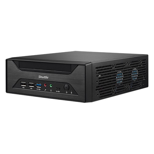 Shuttle XPC slim Barebone XH610 S1700 Intel H610 1xDP 1xHDMI 1x VGA 2x COM RS232 2x LAN 2.5G and 1G 1x slim 5.25 2x 3.5 2x .2 fonctionnement permanent 247 Neuf - vue 3