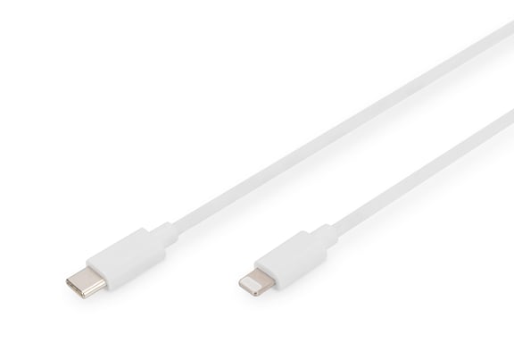 Cavo dati/ricarica Digitus da Lightning a USB-C, certificato MFI