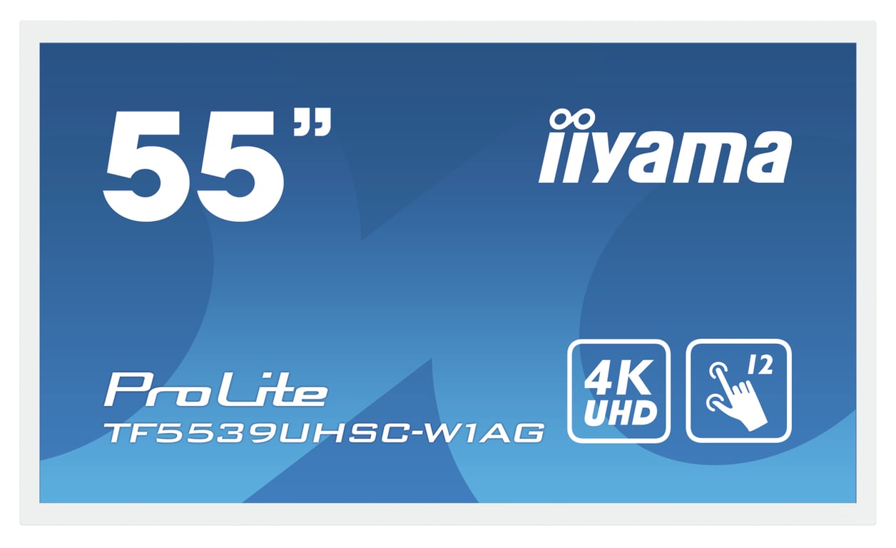 iiyama ProLite TF5539UHSC-W1AG écran plat de PC 139,7 cm (55 ) 3840 x 2160 pixels 4K Ultra HD LED Écran tactile Multi-utilisateur Blanc - Neuf