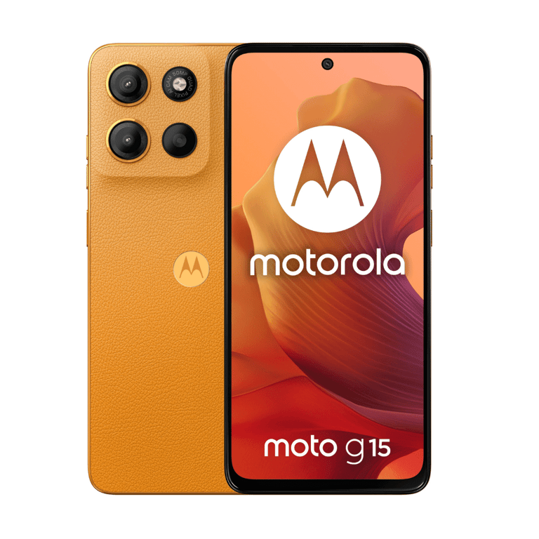 Moto G15 (4G) 256 Go, Orange - Neuf