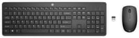 HP 235 - Ensemble clavier et souris - disposition à 3 zones, déplacement de touche à faible profil - full size - sans fil - 2.4 GHz - Français - noir - Smart Buy