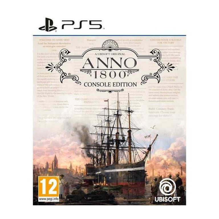 Jeu vidéo Ubisoft Anno 1800 Édition Console PS5 Stratégie Noir - Neuf