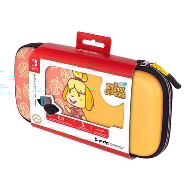Funda robusta Slim Deluxe Animal Crossing Nintendo Isabelle Naranja, Rosa