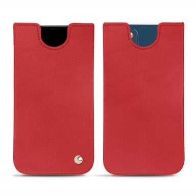Pochette cuir Apple iPhone 14 - Pochette - Rouge - Cuir lisse premium