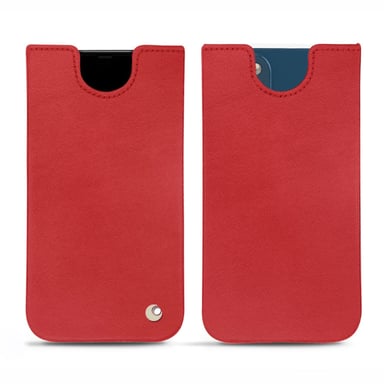 Pochette cuir Apple iPhone 14 Plus -  - Rouge - Cuir lisse premium