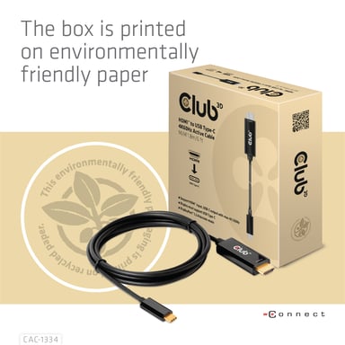 CLUB3D CAC-1334 cavo video e adattatore 1,8 m HDMI tipo A (standard) USB tipo C