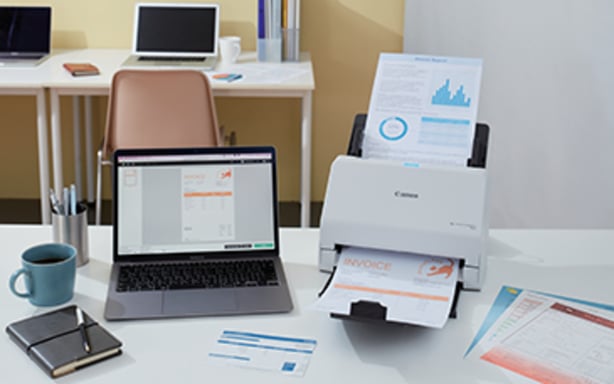 Canon imageFORMULA R30 Chargeur automatique de documents + Scanner à feuille 600 x 600 DPI A4 Blanc