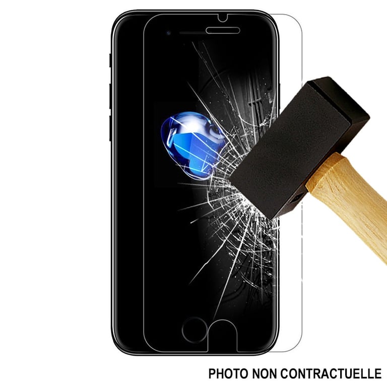 Film verre trempé compatible Apple iPhone 7 iPhone 8 iPhone SE 2020 iPhone  SE 2022 - 1001 coques