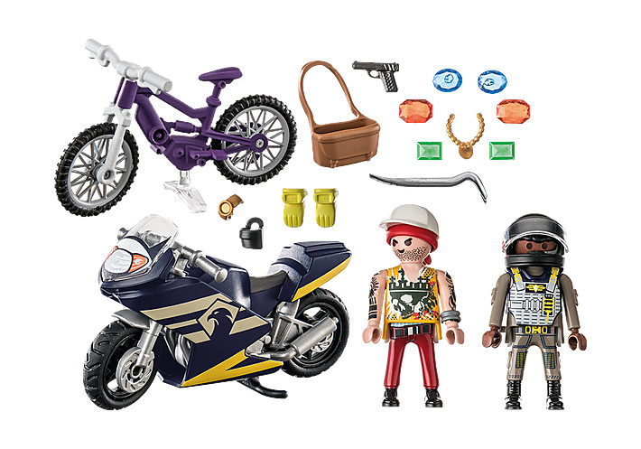 PLAYMOBIL - 71255 - City Action - Starter Pack Agente y Ladrón