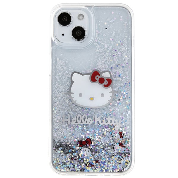 Coque de téléphone Hello Kitty iPhone 15 Paillettes liquides Rigide - vue 3
