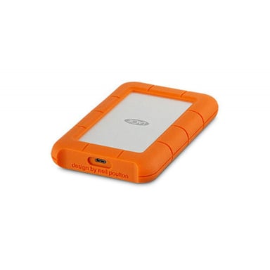 Disco duro portátil LaCie Rugged 4Tb USB C Naranja